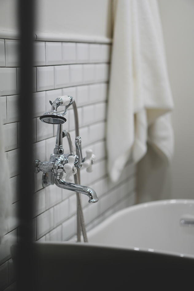 A bathroom renovation